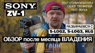 ZV-1 обзор камеры SONY, цветовые профили S-LOG2, S-LOG3, HLG. Тесты камеры от владельца без рекламы