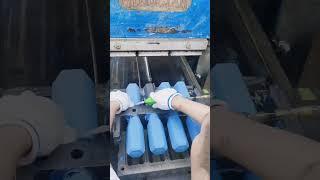 Blue silicone bottles production #factory #bottles #production