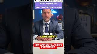 HOW LAWYERS TELL CLIENTS DON’T TALK ??!