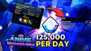 5,000 GEMS PER HOUR WITH This New Gem METHOD In Anime Vanguards