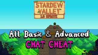 All basic & advanced Chat Cheat Android or PC - Stardew Valley 1.6 original