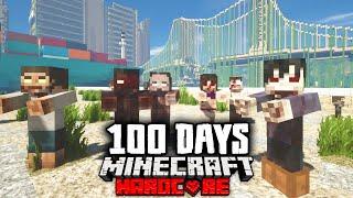 We Survived 100 Days in a City in Zombie Apocalypse Hardcore Minecraft