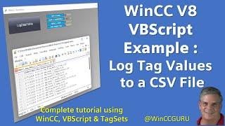 WinCC SCADA - Logging Tags to a CSV File - VBScript Tutorial #winccguru