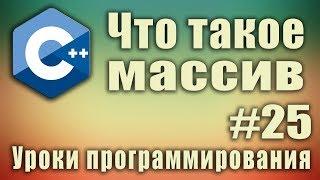 Что такое массив. Примеры. Теория. Array. Одномерный массив. Синтаксис.  C++. Урок #25.