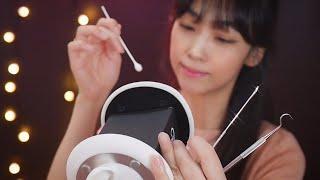 [ASMR] Ear Cleaning with soft Ear Blowing  (No Talking)