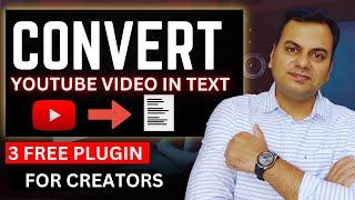 Convert Youtube video to text