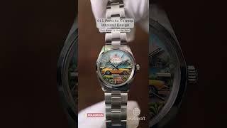#vintagewatch #handpainteddial #watch #eggcraft #customized #vintagerolex #vintagerolex #painting