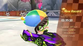 Shreyas plays time trial in Kart rider rush+