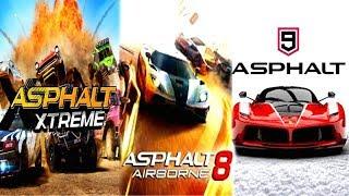 ASPHALT 9 LEGENDS UNITE vs ASPHALT 8 AIRBORNE vs ASPHALT XTREME | FREE ANDROID/IOS/PC RACING GAMES!