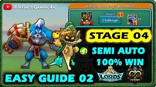 Lords Mobile Limited Challenge Bloodlust stage 4 Semi Auto | Grim Wolf stage 4 Semi Auto New Team