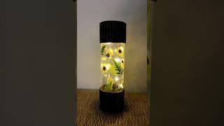 Magical DIY Night Light with REAL Flowers  Aesthetic Room Decor Idea! #DIYNightLight #FlowerLamp