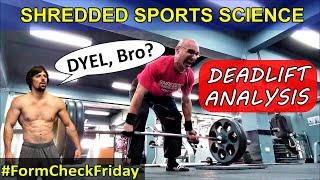 A Critique of SHREDDED SPORTS SCIENCE Deadlift (TECHNIQUE ANALYSIS!)