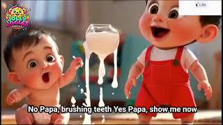 Johnny Johnny yes papa | nursery songs | poems for baby with lyrics and action | @jollyjigglespoems