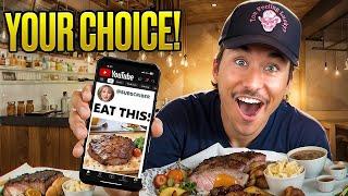 Letting My Subscribers Decide Where I Eat For 24 Hours...