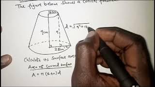 SURFACE AREA OF FRUSTUM