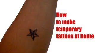 How to make temporary tattoos at home