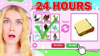 Saying YES For 24 HOURS In Adopt Me..(Roblox)