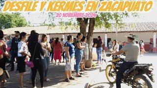 Desfile y Kermes en Zacapuato Guerrero 20 Noviembre día de la Revolución Mexicana