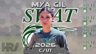 2026 Mya Gil 4.0 GPA Catcher and Utility Softball Recruiting Skills Video