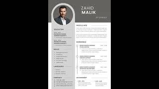 Professional Modern CV Resume