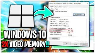 How To Increase VRAM  | Double Your Dedicated Video Memory | Boost FPS - 2023