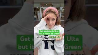 Only GREEN  in ULTA challenge! #ulta #scoliosis #shopping #haul #challenge #shoppinghaul