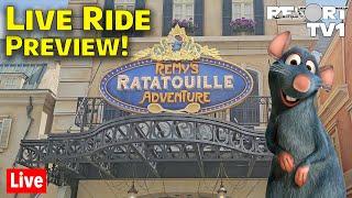 Live: Remy's Ratatouille Adventure - Our First Ride Preview - Walt Disney World Live Stream