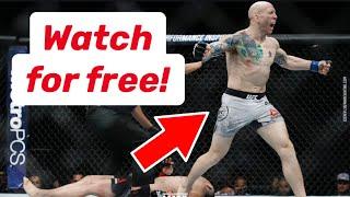 How to watch UFC for FREE today!