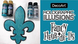Holographic Illusions Fancy Fleur-de-lis | DecoArt®