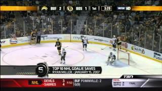 Top 10 - NHL Goalie Saves