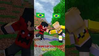 Brasil vs Japão no Minecraft #shorts   ‹ Pimpolha ›