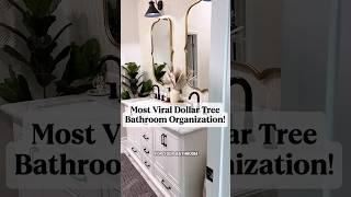 My MOST VIRAL Dollar Tree BATHROOMOrganization HACKS all in one video!!#organization #dollartree
