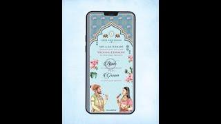 Traditional Wedding Invitation Video | Multiple Events Wedding Invitation Video | W-274-V