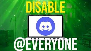 How To Disable @everyone On Discord (EASY!)