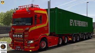 dutch trucker mario ets 2 Scania s next gen v8 open pipe Meijering Transport 1.37