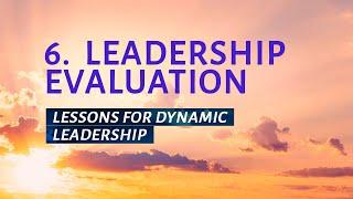 РТ 519 Eng 6. Leadership Evaluation. Lessons For Dynamic Leadership