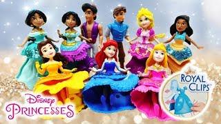 New Disney Princess Royal Clips Doll vs Magic Clips Doll Toys Review