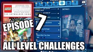 All Level Challenges Episode 7 - The Force Awakens - Lego Star Wars The Skywalker Saga