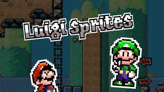 Yoshi Island Luigi sprites (Mario Multiverse)