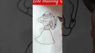 girl drawing  trending video #craft #artscraft #artandcraft #art shoust video