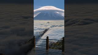 Majestic Cloud-Capped Peaks