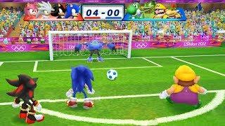 Mario & Sonic At The London 2012 Olympic Games Football Sonic, Shadow, Silver and Amy