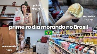 FIRST DAY LIVING IN BRAZIL: scared by the prices, we went to the 20 & 30 store to organize everyt...