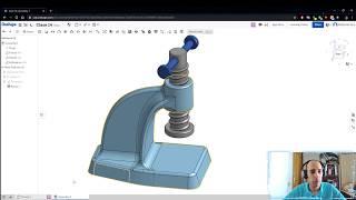 Diseño 3D con ONSHAPE: Clase 14 - Diseñar prensa y ensamblar con SCREW RELATION.