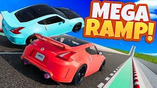 We Jumped FAST Cars on MEGA STUNT RAMPS in BeamNG Drive Mods!