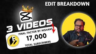 How @nishant.patel.official got 17k Subs with just 3 Videos: Editing Secrets Revealed