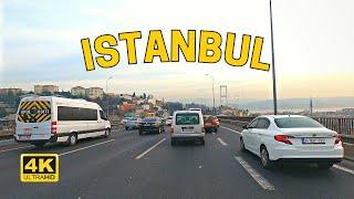 Driving Istanbul Turkey | From European Side to Asian Side via Bosphorus Bridge [4K UHD 60fps] 2022