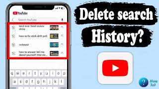 How to delete search history on youtube in mobile at once 2025