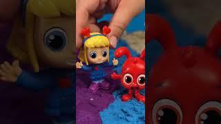 Colorful Beach Toy Play with Kinetic Sand! ️️ #toys #fyp #kidsvideo