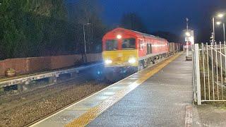 66135 DB cargo 4E25 24 empty Plasmor wagons 16:58 9E Lea Road 3/1/2025